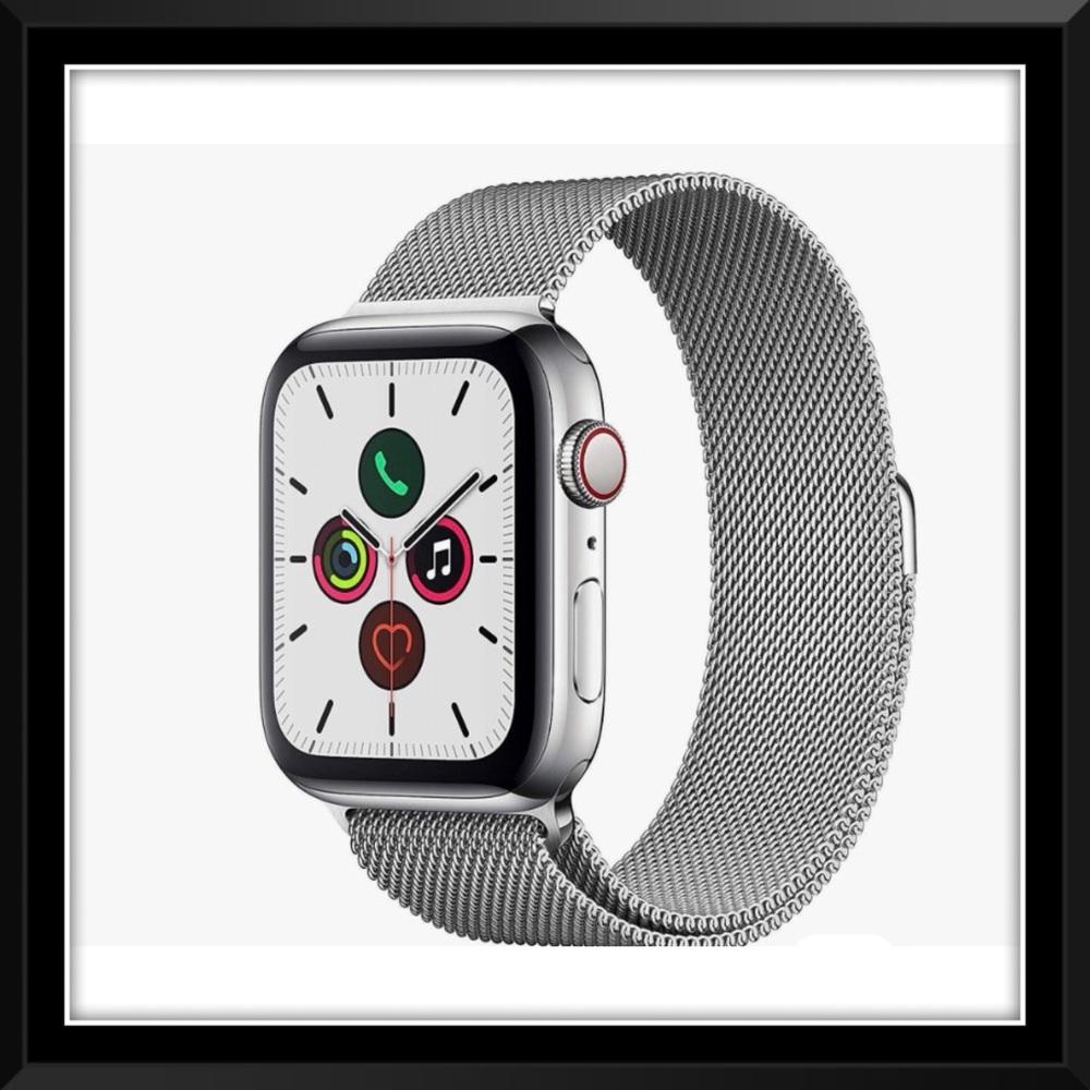 Apple Watch Series 5 44mm Stainless Steel Sapphire Crystal 16 Bands